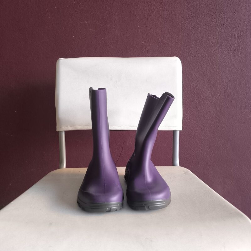 Galocha borracha 25-26 roxa (par) NOVO