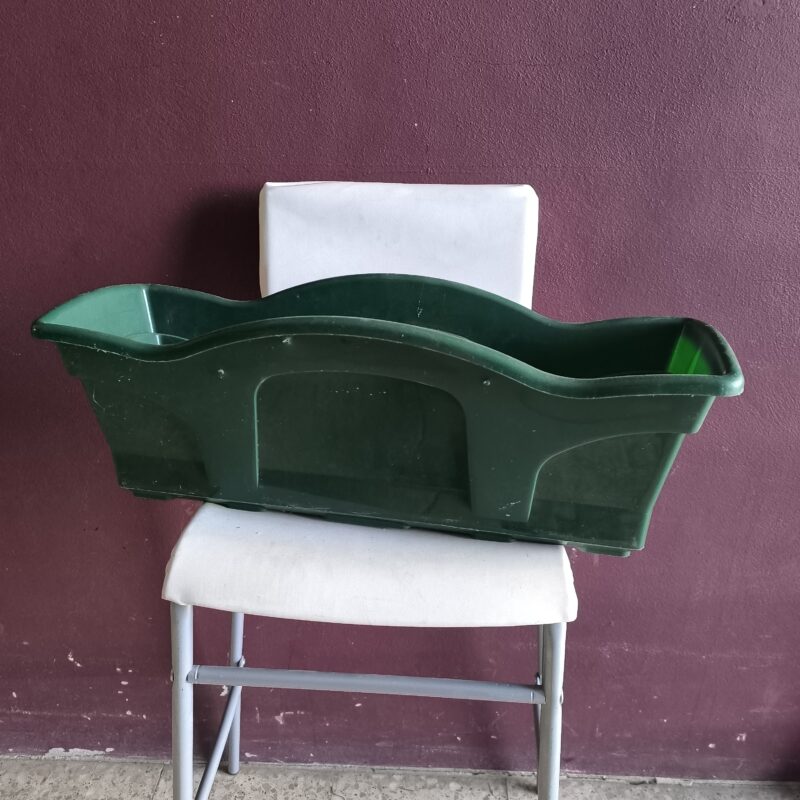 Vaso retangular verde