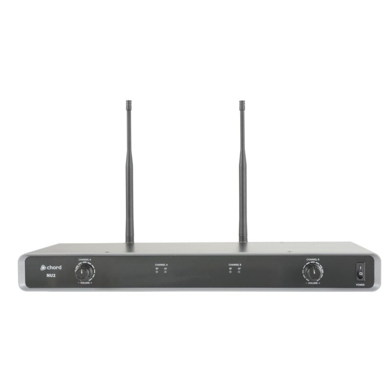 Microfone Chord NU2 Dual UHF Wireless Combo System