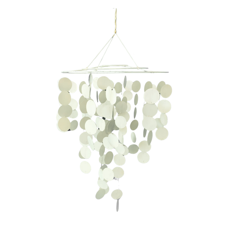 Candeeiro Bolas Brancas (Decor)