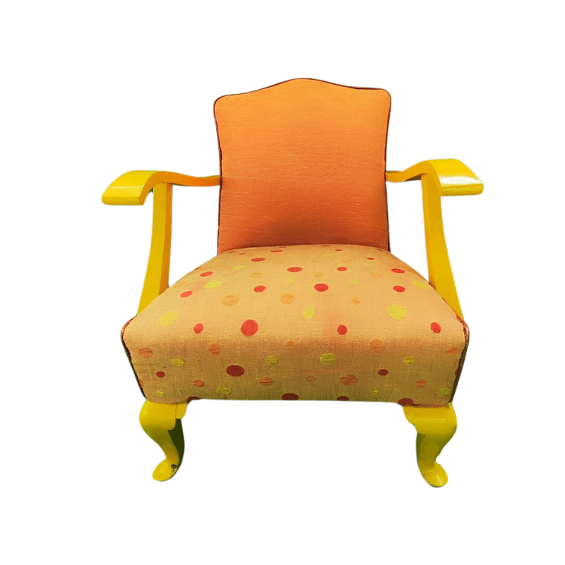 Sofá Laranja (Polka Dots)