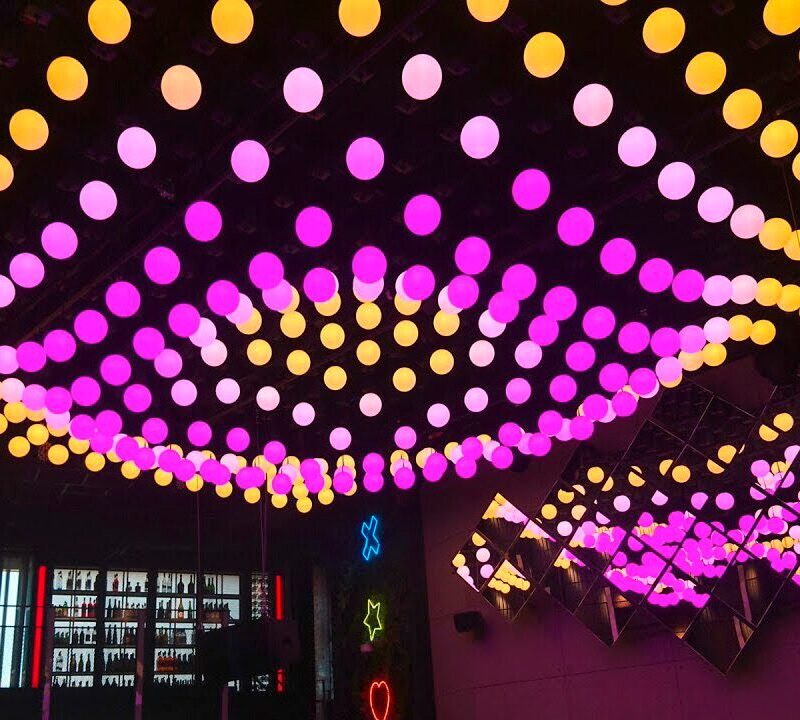 Bola LED RGB DMX de 30 cm