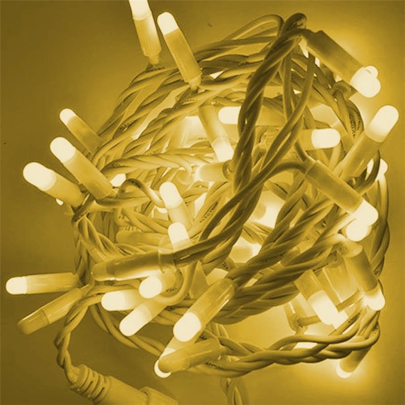 Grinalda LED Decorativa STRING PLUS 12m – 180 LEDs Amarelos – Uso Exterior IP65